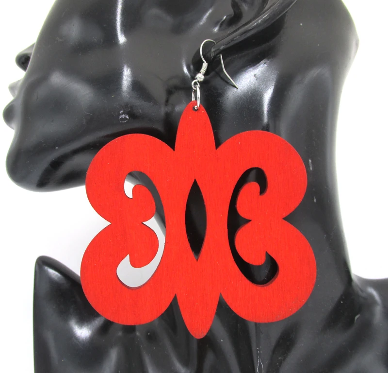 Горячая Распродажа! Деревянные серьги Adinkra можно смешивать в 2 цветах|earrings|earrings c*c