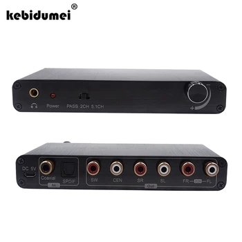 

Newest 5.1CH Digital Audio Converter Decoder SPDIF Coaxial to RCA DTS AC3 digital to 5.1 Analog Amplifier for PS3,DVD player