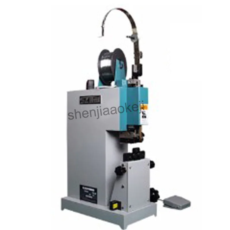 220V Electric Auto Stapler Saddle Stitching Binder Book Binding Machine W// Pedal