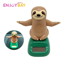 Enjoybay на солнечных батареях танцующий Ленивец игрушка украшение автомобиля Новинка Солнечная игрушка милая антистрессовая игрушка забавные украшения подарки для детей