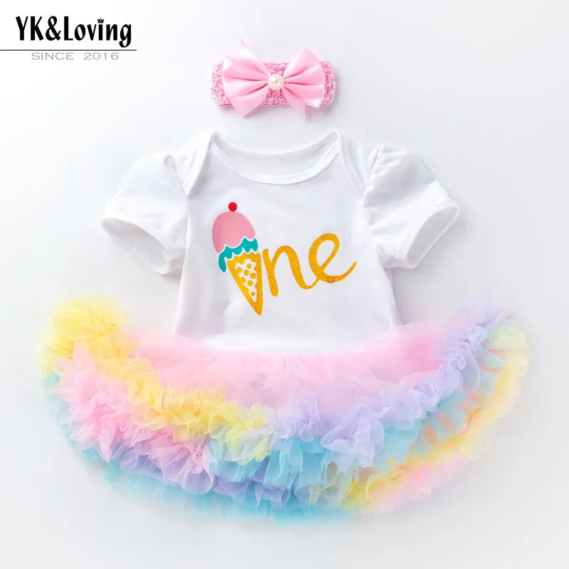 Babies Christmas Clothes White Romper Pink Veil Tutu Dress Muti--Color Princess Tutu Dresses Infants Baby Birthday Clothing New