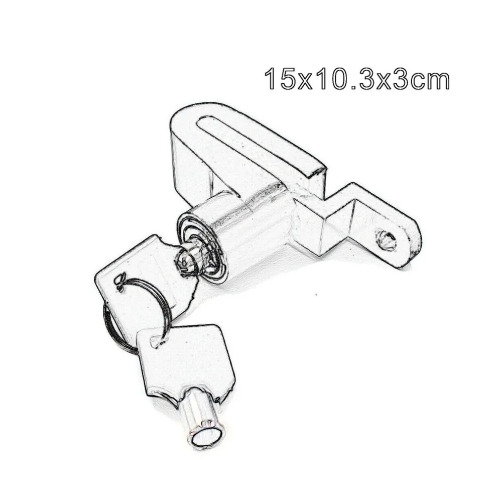 Мотоциклетный замок безопасности Противоугонная система для велосипеда мотоцикл диск для мотоцикла тормоз блокировки защиты от кражи для самоката