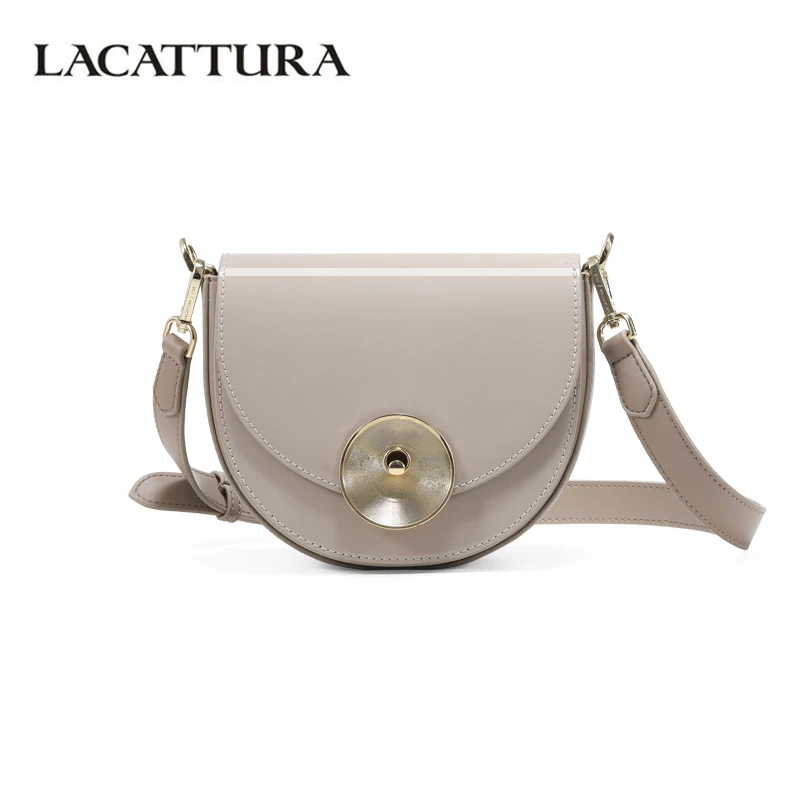 

LACATTURA Women Shoulder Handbag 2019 New Small Saddle Bag Designer Bags Ladies Messenger Bags Fashion Crossbody for Women