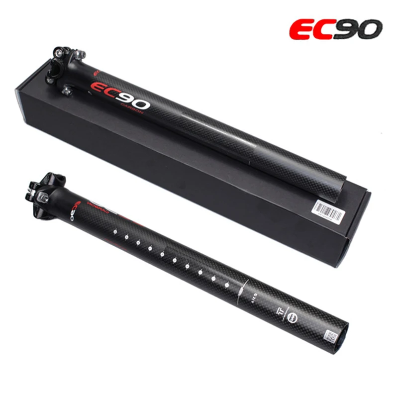 

EC90 Mountain Road Bike Seat Post 3K Full Carbon Fibre MTB Bicycle Seatpost Bike Parts 27.2/30.8/31.6*350/400mm Bike Seatpost