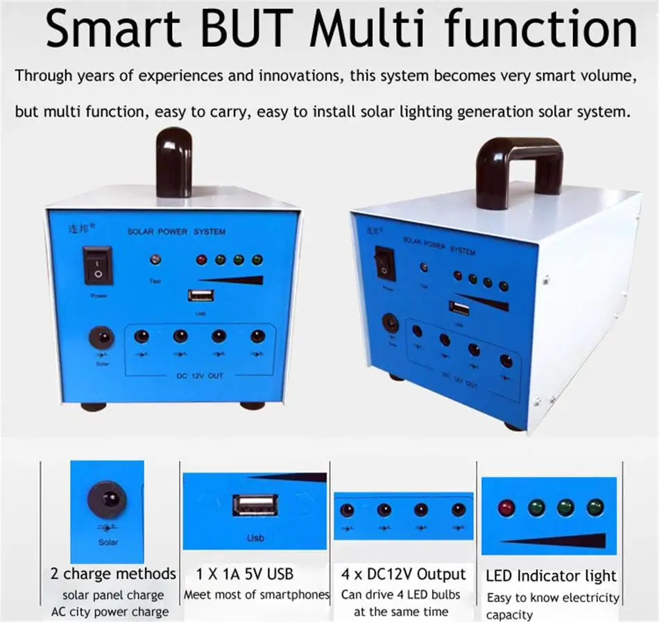 Portable Solar Power System For Homecampingemergency