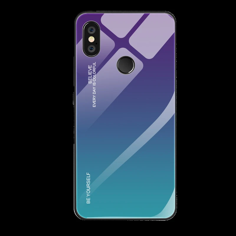Gradient Colorful Soft TPU Edge Case For Xiaomi Redmi 7A 7 6 K20 6A 5 Plus Note 5 Pro Tempered Glass Rainbow Shockproof Cover Gradient Colorful Soft TPU Edge Case For Xiaomi Redmi 7A 7 6 K20 6A 5 Plus Note 5 Pro Tempered Glass Rainbow Shockproof Cover