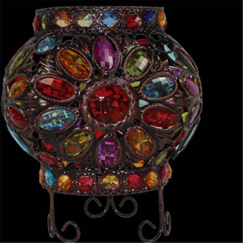

LFH Newest Style China crystal Ethnic Customs Handmade table Lamps Romantic Cafe lights Restaurant Living Room Bedroom lighting