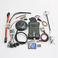 (Berlapis emas Socket) Pixhawk PX4 2.4.6 32bit ARM Pengendali Penerbangan & M8N GPS/8G TF kartu/Led Eksternal/PPM/PM/I2C untuk FPV Drone