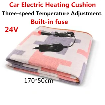 

24V Large Truck Car Electric Blanket Single Electric Blanket Car Seat Heating Blanket Sleeper Pad three Temperature Adjustment