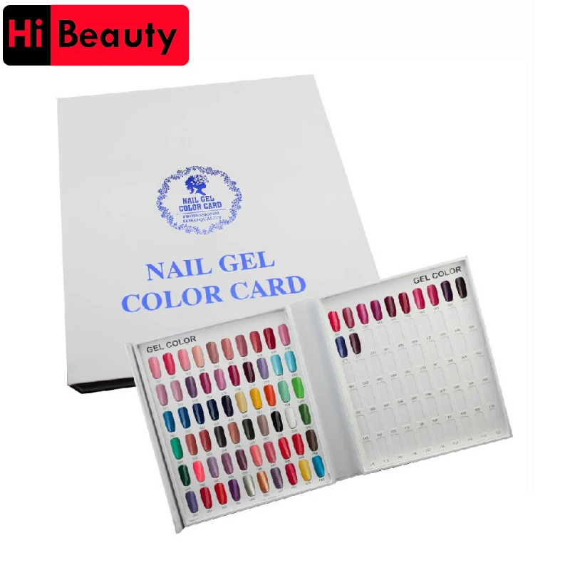 

New Professional 308/216/120 Colors Nail Gel Polish Color Card Display Chart Box Book Manicure Tool For Nail Art