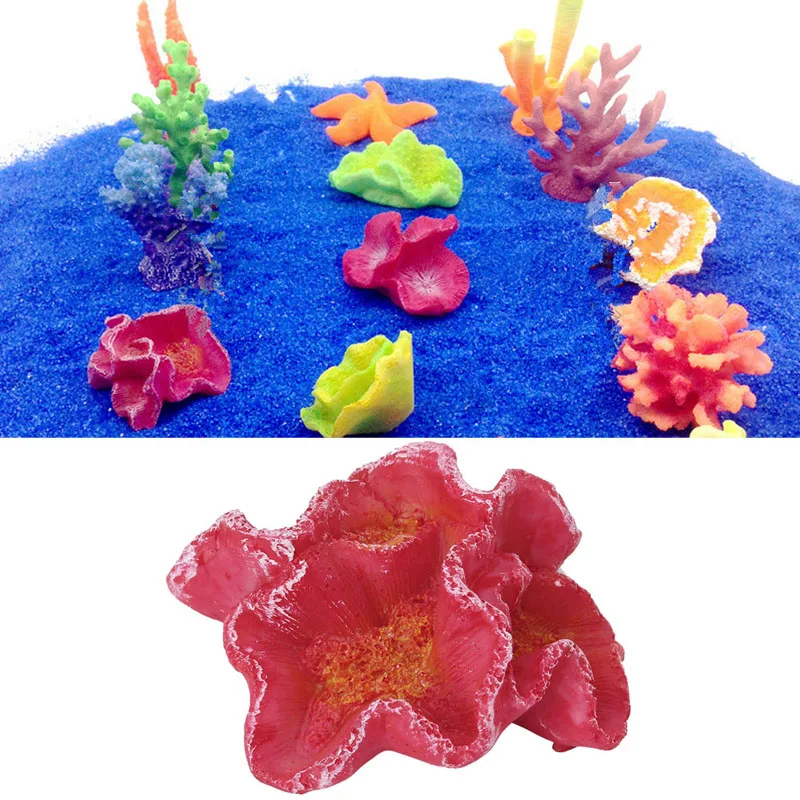 Аквариум Искусственный Коралл море растение украшение подводный орнамент