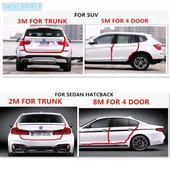 

Car door protection Decoration Stickers For mazda 6 fiat 500 peugeot 406 audi a4 seat leon golf 4 golf 6 passat b8 Accessories