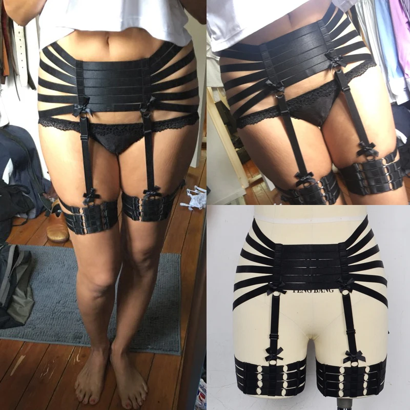 Drilled fetish lingerie shorts