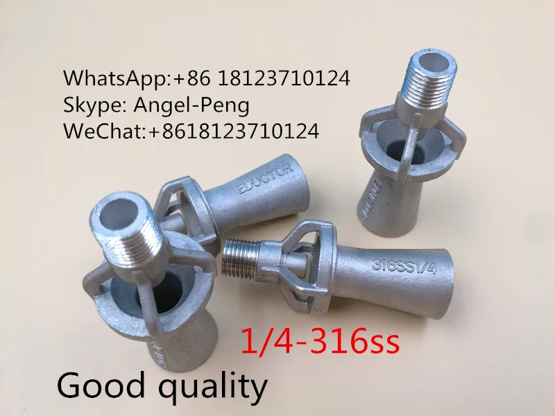 Hot sale ,1/4 316ss, Venturi nozzle,eductor nozzle,mixing water spray