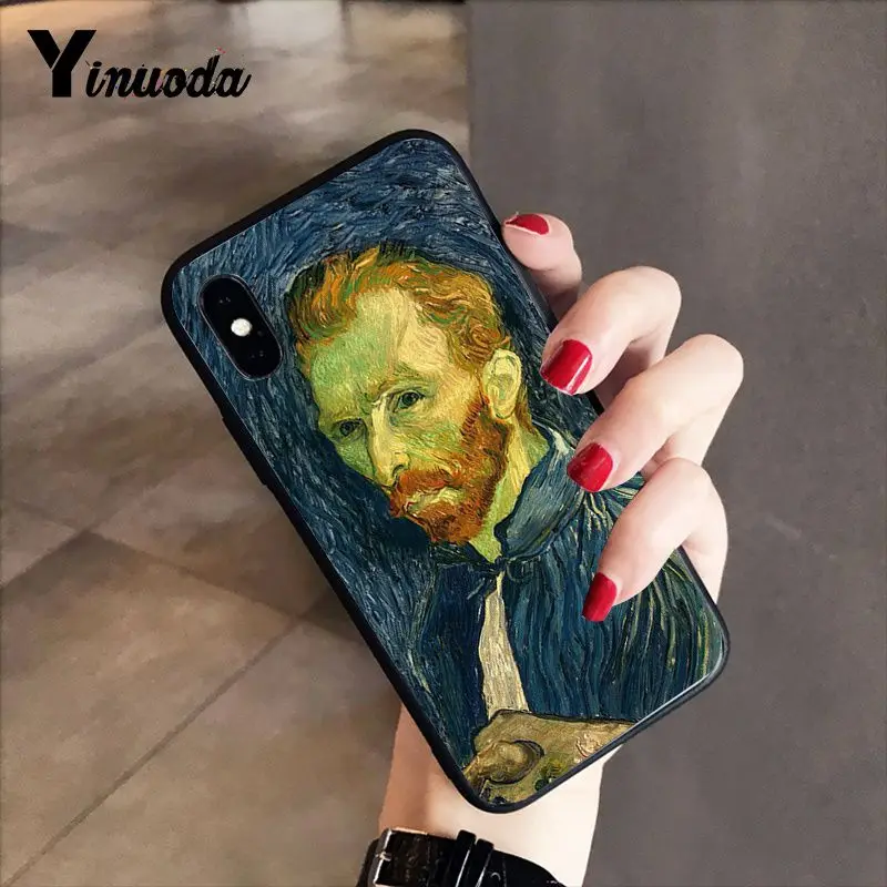 Yinuoda فان غوغ مليء بالنجوم ليلة اللوحة لينة سيليكون TPU الهاتف غطاء ل فون 8 7 6 6 S 6 زائد X XS ماكس 5 5 S SE XR Fundas كابا