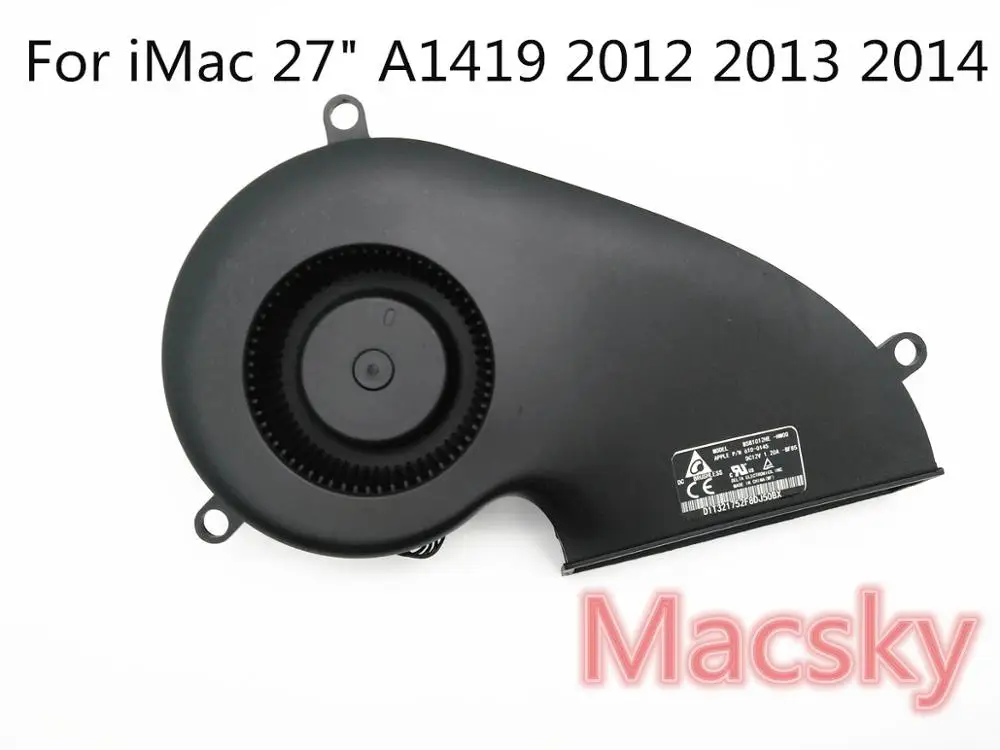 

Original Cooling Fan for APPLE iMac 27" A1419 2012 2013 2014 CPU Fan 610-0145 610-00182 BSB1012HE-HM00 -BF85 BSB1012HE HM00 BF85