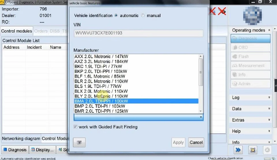 Новое программное обеспечение ODIS 4.3.3 с Keygen для VAG 9 брендов Odis VAS 5054A V4.3.3 Поддержка