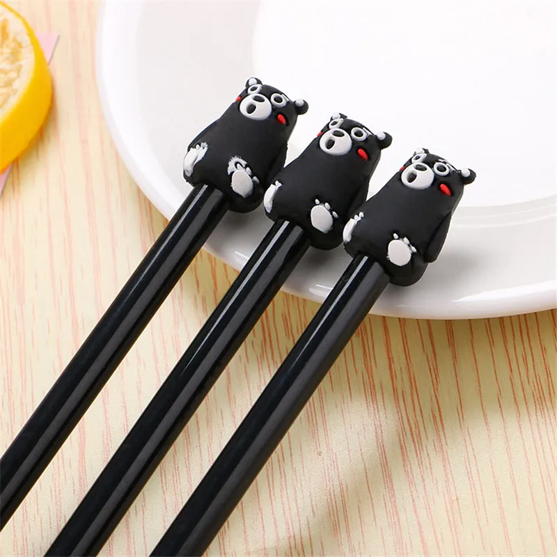 Милые Kumamon гелевые ручки Kawaii картонные Животные медведь Школа Офис магазин