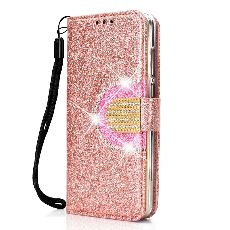 5,7 ''huawei Y6 чехол huawei Y6 Prime чехол Bling кожаный бумажник для Fundas huawei Y6Prime() откидная крышка Y 6 6Y