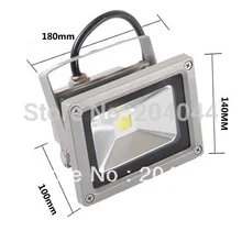 Алюминиевое ограниченное уличное светодиодное освещение 10 шт./партия, 1*20 Вт Наводнение с высокой яркостью и 3 года гарантийного времени