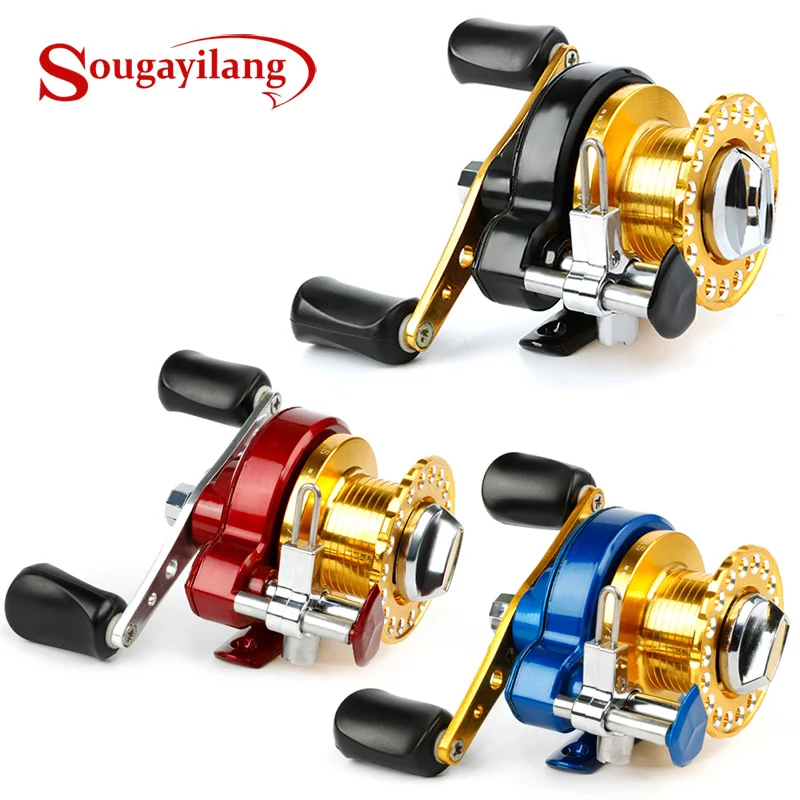 

Sougayilang Metal Wire Cup Fishing Reel Metal EVA Handle Metal Rocker Arm Fishing Rod Fishing Round Fishing Reel
