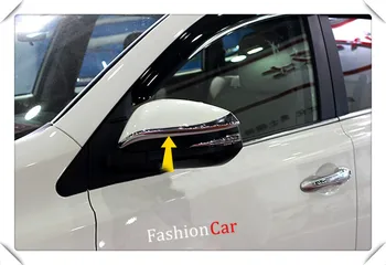 

Fit for Toyota Harrier Turbo XU60 2013-2017 Car Accessories ABS Chrome Rearview Side Door Mirror Stripe Cover Trim 2pcs