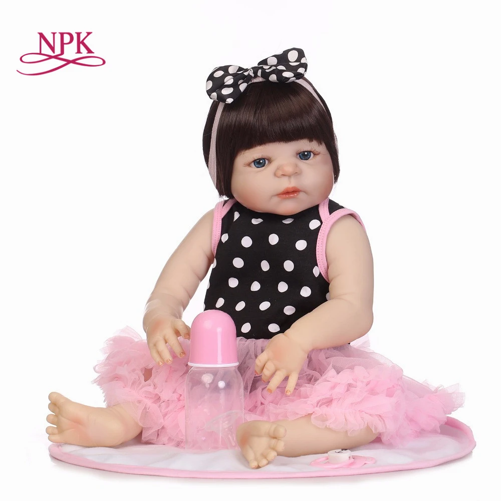 NPK Hot Sale 22Full Body Silicone Reborn Baby Girl Dolls Reborn Reborn Can Bath Bebe Reborn Babies Dolls for Children Juguetes