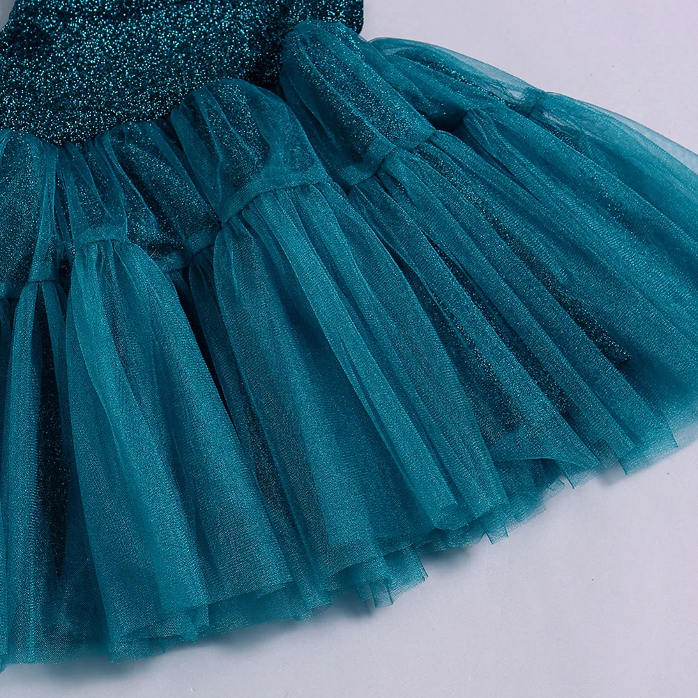 Летнее блестящее платье пачка для новорожденных девочек Vestidos платья принцессы