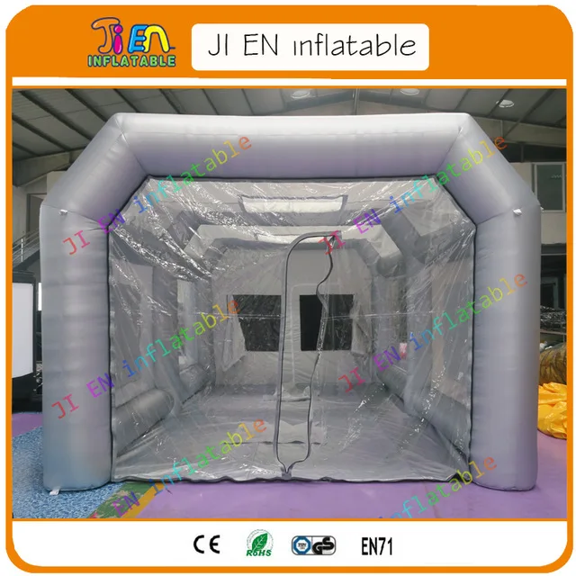 

free air shipping, 8x4x3m Outdoor hot sale New design inflatable car tent, inflatable spray booth paint booth for sale
