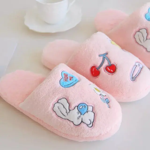 

2016 Autumn and Winter new arrived fashion cute rabbit women slippers Indoor floor shoes at home slippers loafers