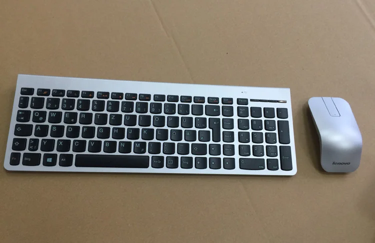 

MAORONG TRADING for Lenovo 8861 ZTM600 N70 mouse silver wireless laser keyboard and mouse set qwertz German UK Spanish keyboard