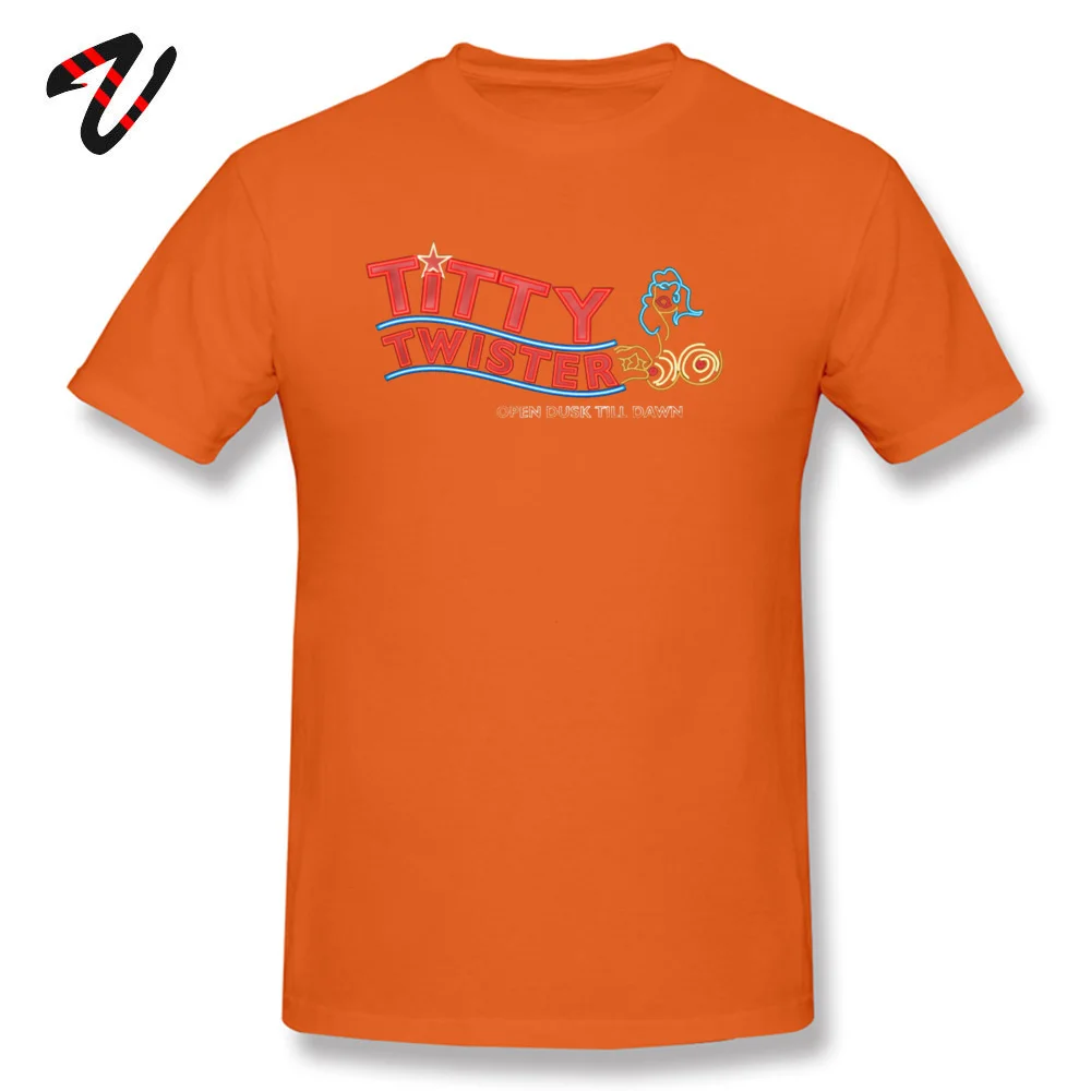 Man Coupons Summer Tops Shirt O Neck Summer 100% Cotton Top T-shirts Fashionable Short Sleeve Custom Clothing Shirt Titty Twister Club From Dusk Till Dawn 19301 orange