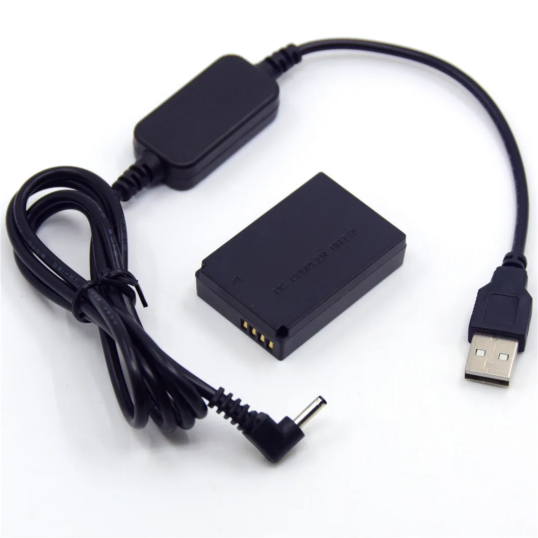 5 в USB зарядное устройство кабель ACK-E12 мобильный Банк питания+ DR-E12 DC муфта LP-E12 манекен батарея для Canon EOS M EOS M2 M10 M50 M100 камера