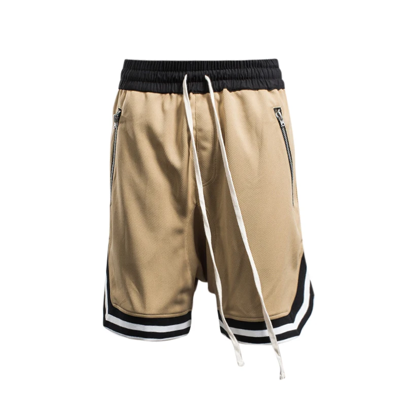 Мужские короткие модели, противотуманные шорты с Drawsting, повседневные широкие, до колена, дышащие, свободные, стильные, S-2XL, цвета хаки