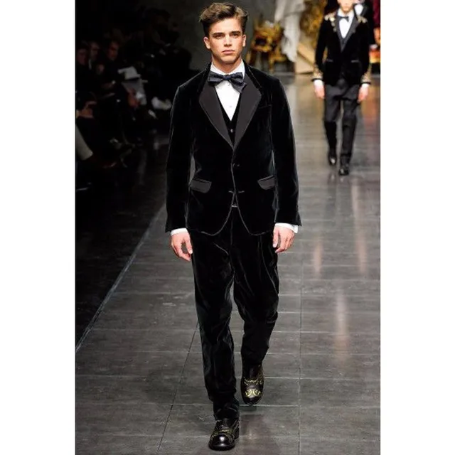 black velour suit