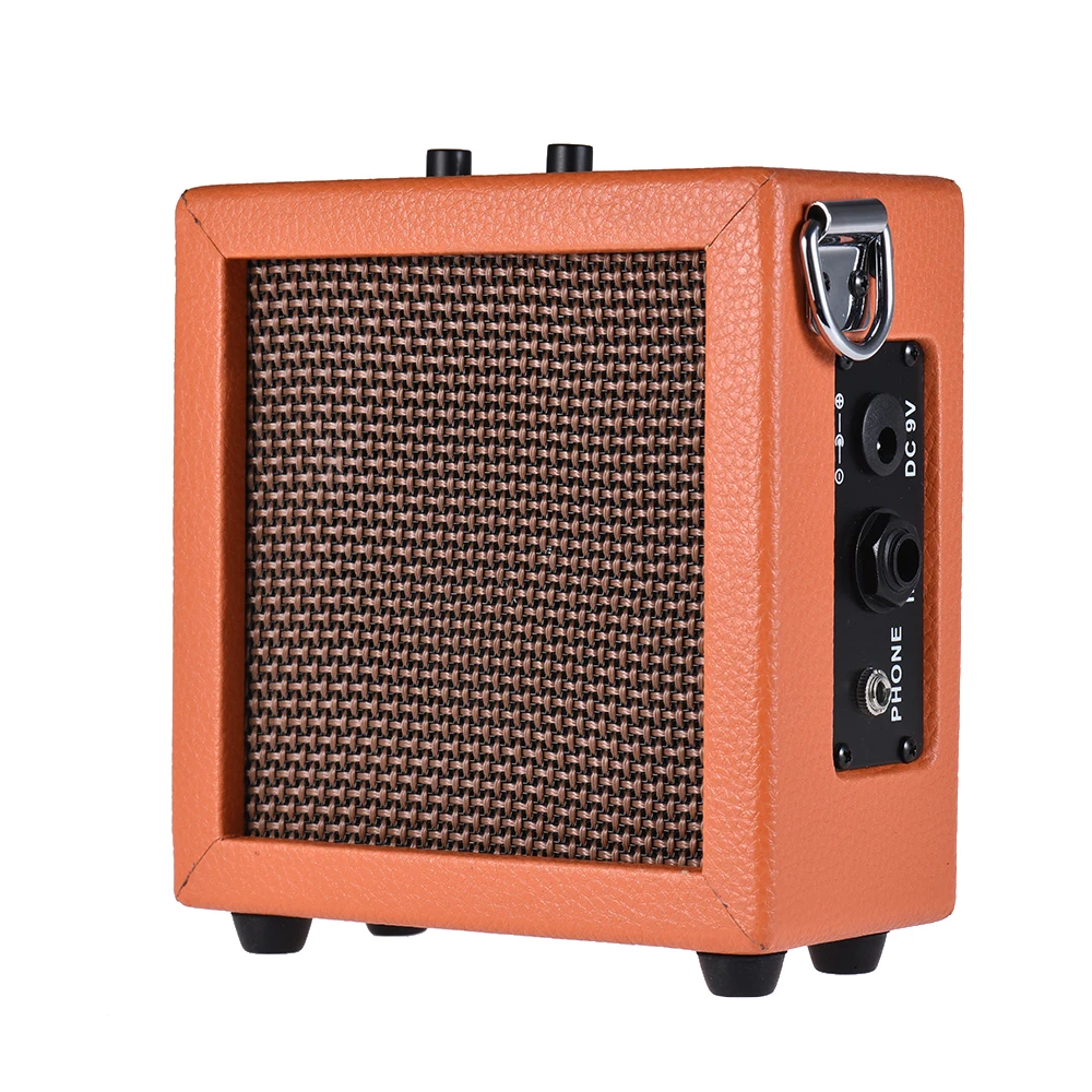 BatteryPoweredMiniGuitarBassUkuleleUkeleleAmpAmplifierSpeakerHighSensitivity3Watt9VoltwithVolumeToneControl