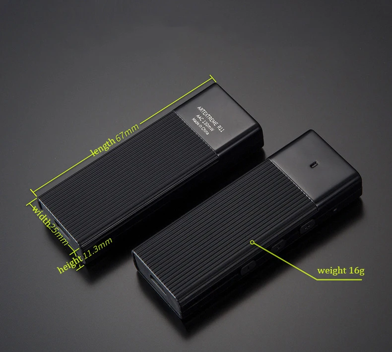 Bluetooth 5,0 усилитель для наушников CSR& DAC Amp& USB приемник звуковой карты с автономным локальным регулятором громкости Встроенный микрофон