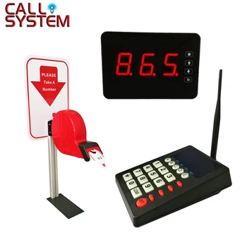 

Good Price 433.92MHZ Full Equipment Turn O Matic Ticket Dispenser Call Pager Wireless Buzzer Queue Calling System