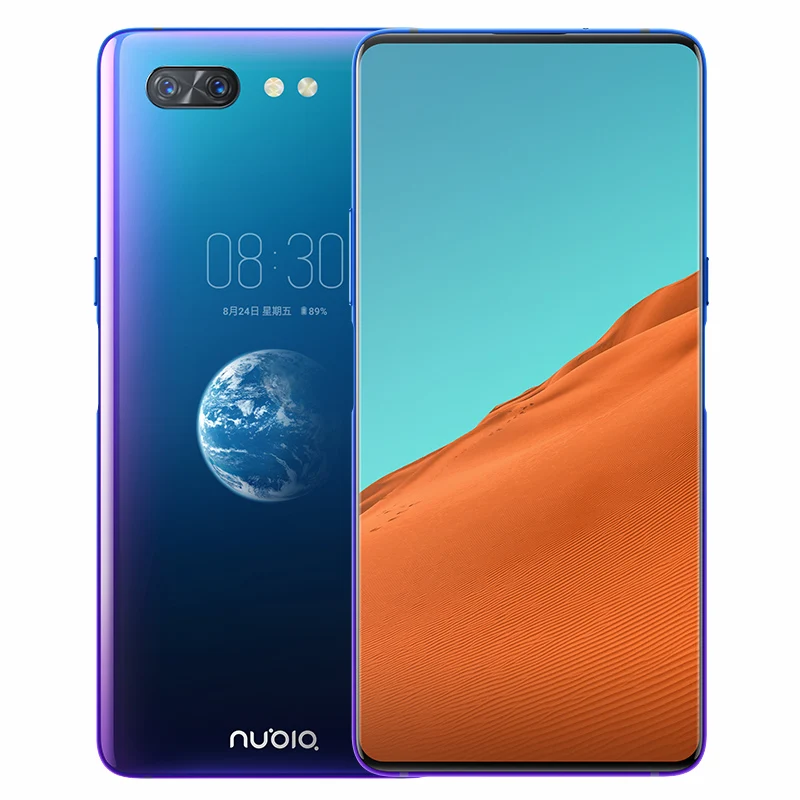 Смартфон zte Nubia X с двойным экраном Android 8,1 4G LTE Snapdragon 845 Octa Core 8G+ 128G ударопрочный мобильный телефон 18W