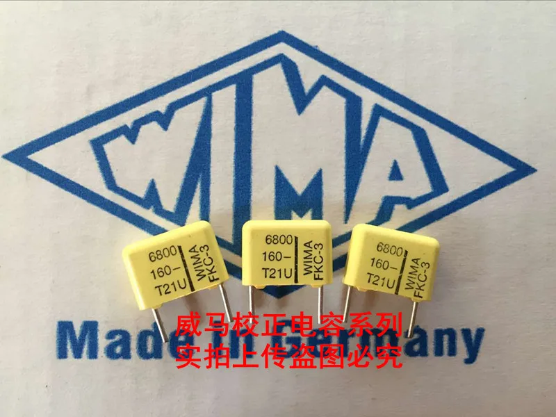 2020 флейта 10 шт./20 шт. немецкий конденсатор WIMA FKC3 160V 0 0068 мкФ 6800PF 682 6N8 P: мм