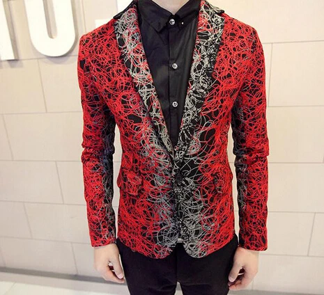 red leopard print suit