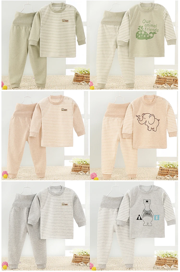 Roupas da Menina da Criança Roupa do Bebê Conjuntos de Inverno de Roupas de Desenhos os Recém-nascidos do Bebê Pijamas Grupo Criança Meninos Animados Dormirwear Cabolsa Calça 8 Os recém-nascidos Do Bebê pijamas set Criança