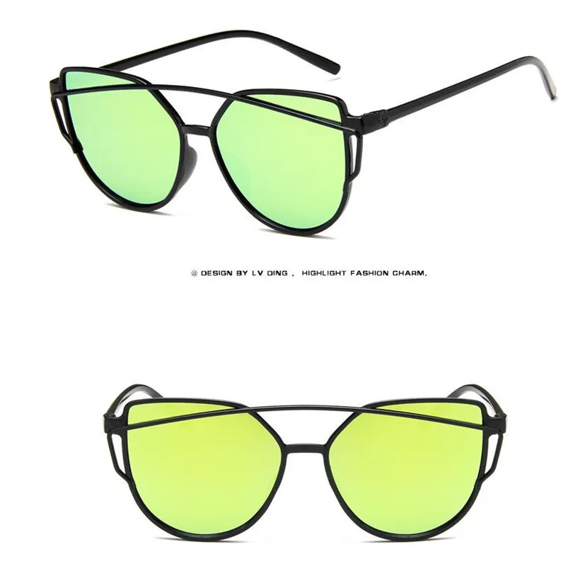 2019 Brand Design New Women Sunglasses Retro Trend Colorful Reflective Outdoor Driving Sunglasses Female Retro Mirror UV400