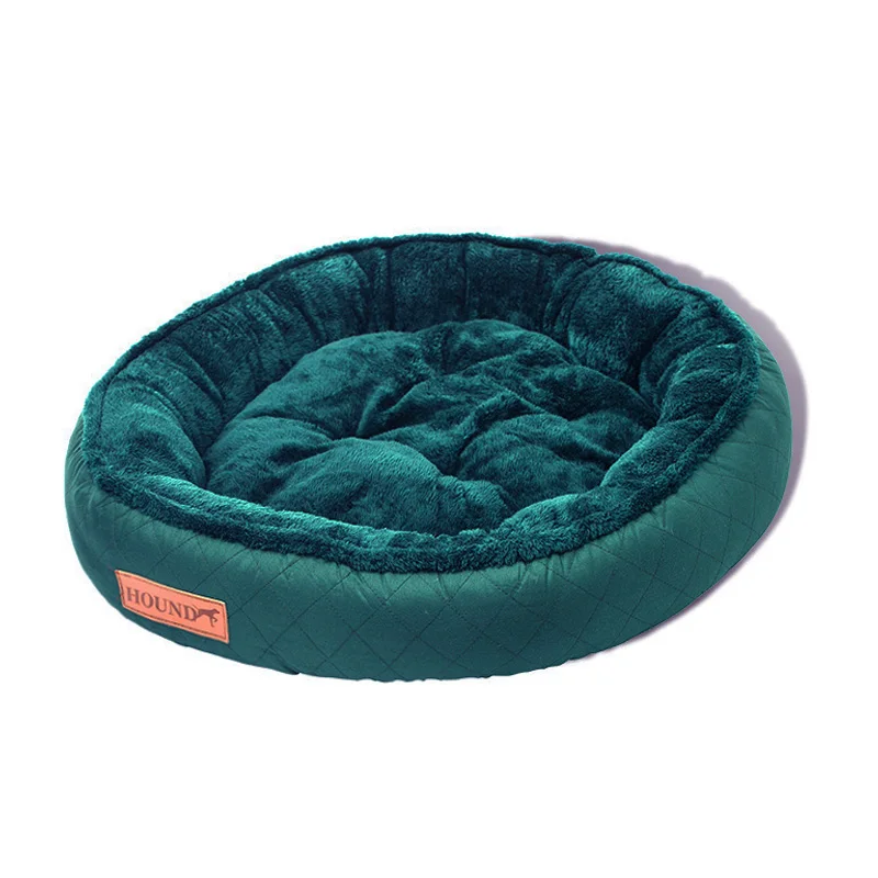 Green Soft Fleece Pet Dog Cat Bed for Small Animals Bed House Cushion