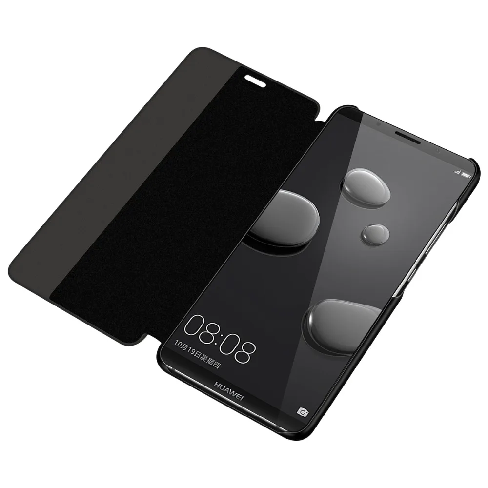 Чехол для телефона из натуральной кожи для HuaWei P20pro Mate10 Mate10pro croco, умный дисплей, Windows, роскошный флип-чехол