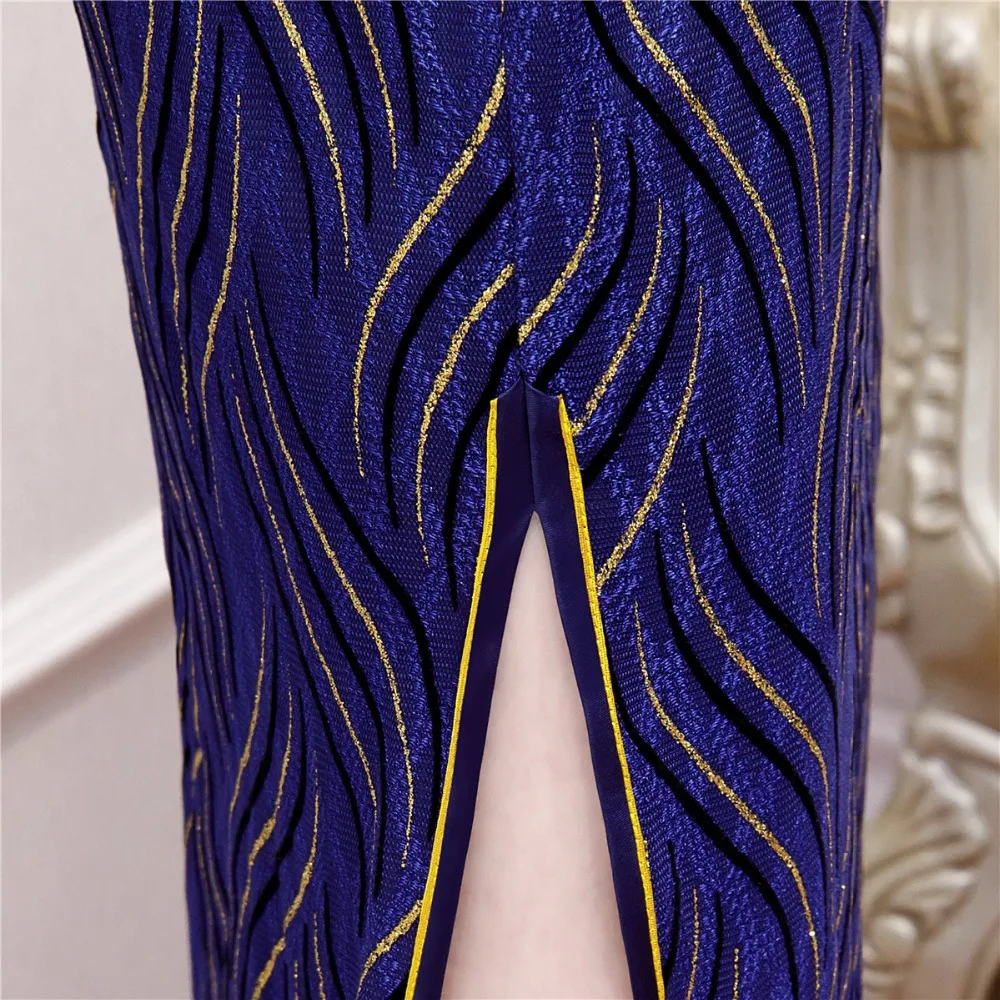 История Шанхай 2019 новая распродажа короткий рукав длинный cheongsam кружева Ципао китайское платье восточное платье Платья для вечеринок для