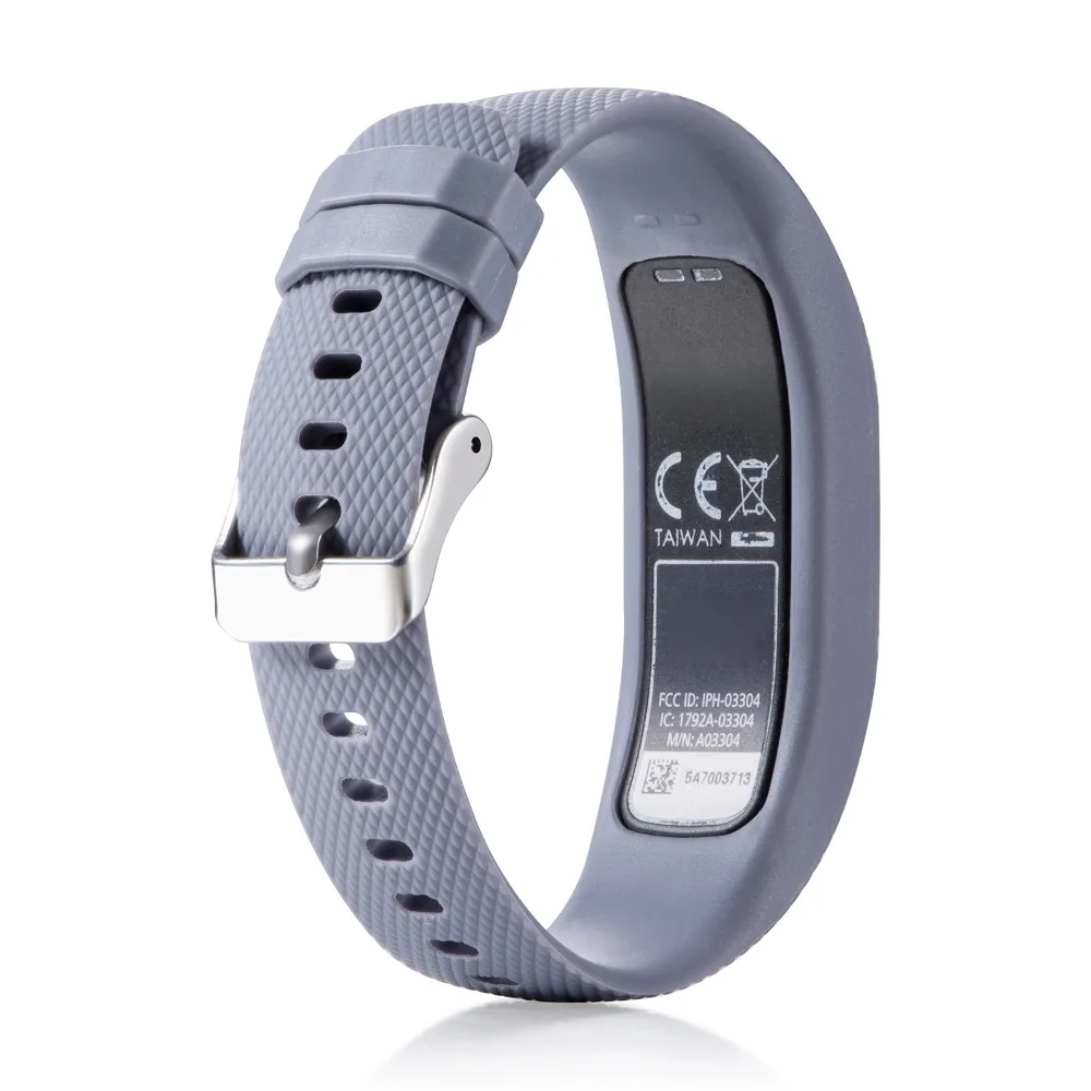  Silicone Wristband Strap Holder for Garmin VivoFit 4 Fitness Activity Tracker Watch Band Replacemen - 32981293117