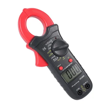 

HC688 Digital Clamp Meter Multimeter AC/DC Voltage Current Ohm NCV Diode Tester 1999 Counts Data Hold Backlight Handheld