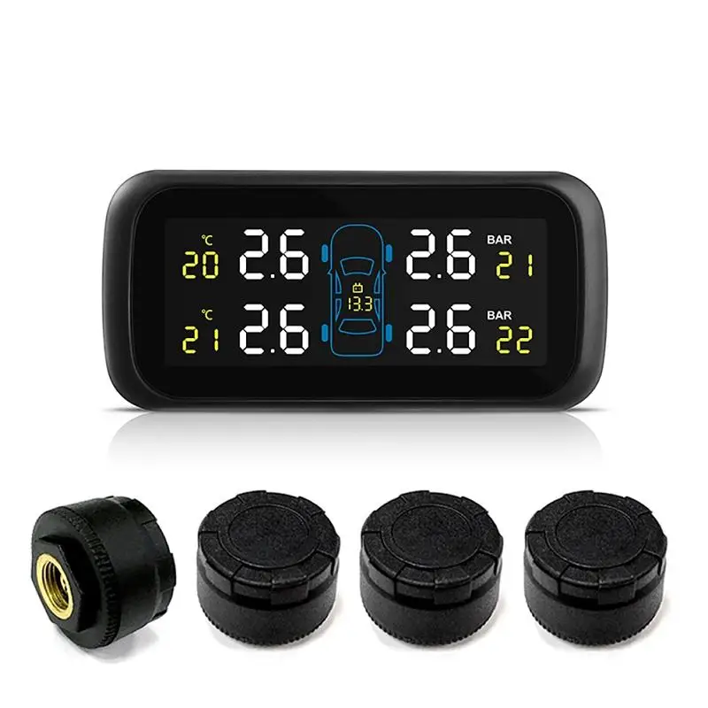 Универсальный многофункциональный автомобильный TPMS цветной дисплей давления в