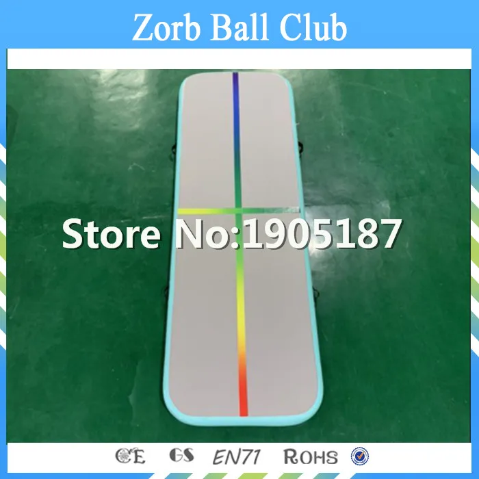 

Free Shipping Inflatable Workout Track Rainbow Air Track Colorful Air Floor